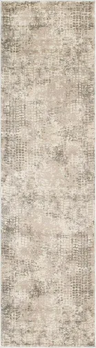 Vista 19 de Tapete Unique Loom colección Jardin para múltiples áreas, abstracta, vibrante, Polipropileno, Gris/Marrón