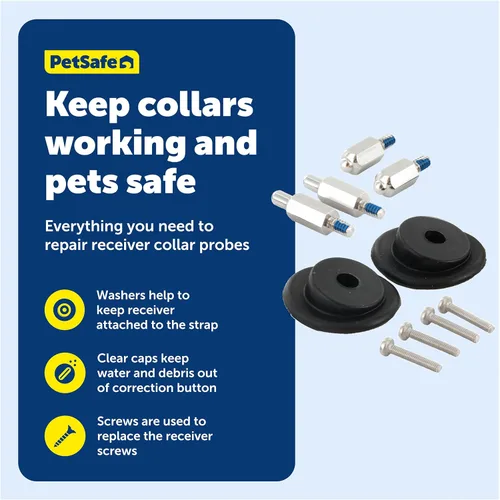 Vista 4 de PetSafe Accessory Kit for Fencing Receiver Collars - Replacement Components for In-Ground & Wireless Dog Receiver Collars - Includes Contact Points