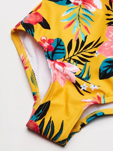 Vista 3 de Traje de baño Jasmine de una pieza para niñas con cuello Halter para ir a la playa o hacer