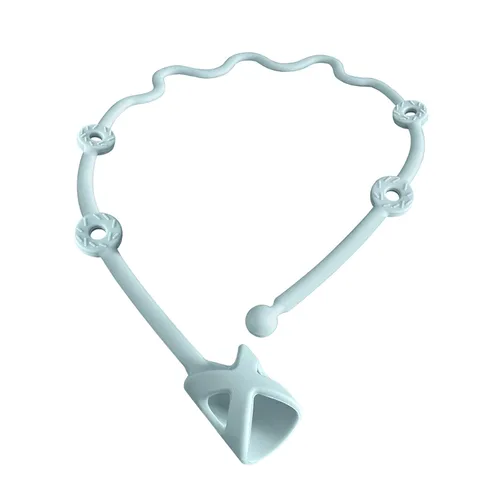 Vista 9 de Cucharas para bebé, correa de silicona de 6 meses, accesorios para silla alta, accesorios para silla alta, ayuda de alimentación Gelinor para Beige