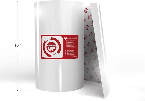 Vista 10 de [ARMOR UP] Película de protección de pintura transparente brillante de 3"x60" - Envoltura protectora automotriz de TPU de 6-mil - No amarillea