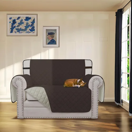 Vista 456 de Easy-Going - Funda reversible para sofá reclinable, resistente al agua, protector de muebles con correas elásticas, para mascotas y niños