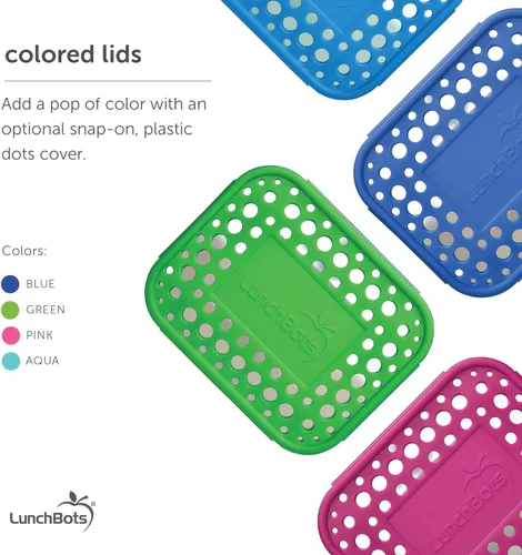 Vista 8 de LunchBots Medium Uno - Recipiente para sándwiches de acero inoxidable, diseño abierto para envolturas, ensaladas o una comida pequeña, ecológico