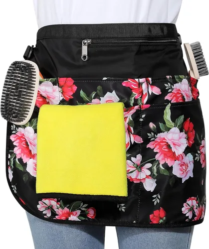 Vista 10 de Bafelia Delantal de limpieza impermeable con 7 bolsillos, suministros de limpieza para el hogar, delantal de criada ligero y duradero