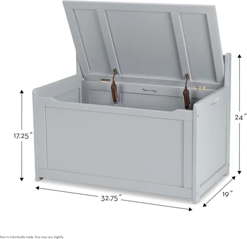 Vista 4 de Melissa & Doug Baúl de madera resistente para juguetes