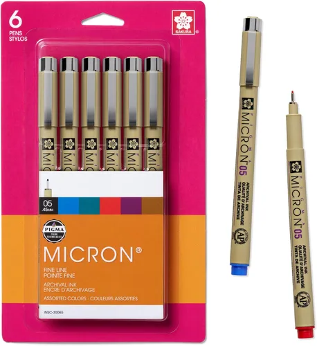 Vista 11 de Sakura Pigma, juego de pluma de tinta Micron en blíster