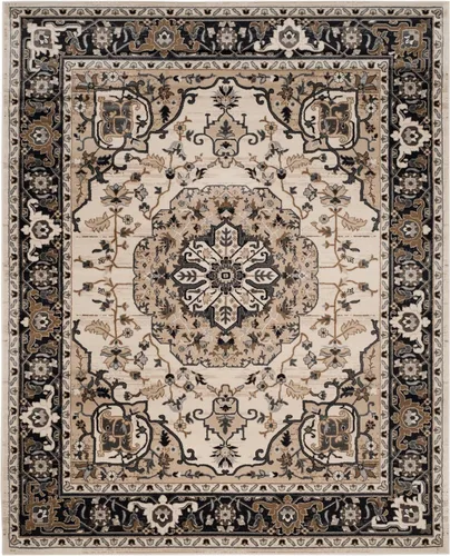 Vista 8 de SAFAVIEH Lyndhurst Collection Area Rug - 2'3" x 4', Cream & Navy, Non-Shedding & Easy to Clean, Ideal for Front Door, Kitchen, Foyer, Entryway