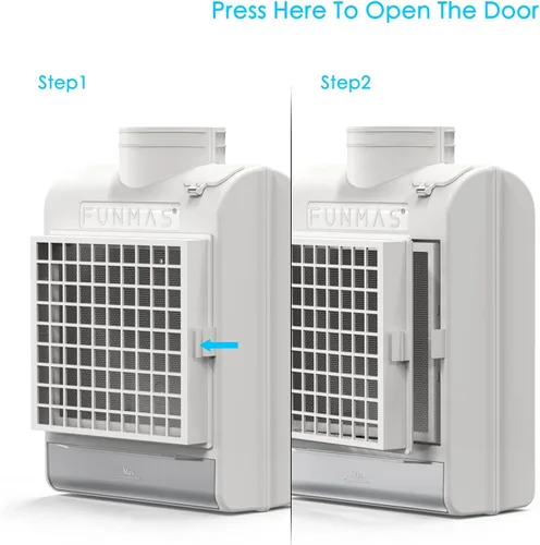 Vista 7 de Ventilación 3 en 1 para secadora interior + paquete de 10 filtros de repuesto FUNMAS