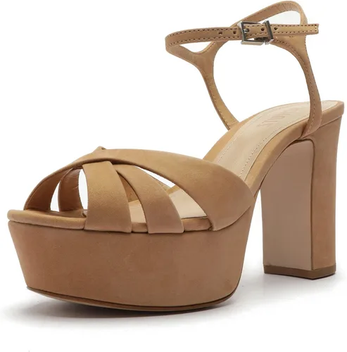 Vista 10 de SCHUTZ KEEFA para mujer Platina Metallic Napa