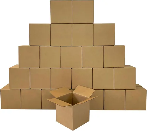 Vista 8 de Cajas de embalaje corrugadas para correo y envío - paquete de 25 (6 x 4 x 4 pulgadas / paquete de 25)