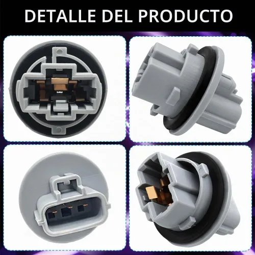 Vista 5 de 2 piezas de enchufe de bombilla de luz intermitente delantera, enchufe de toma de 90075-60060 para luz intermitente delantera, reemplazo de bombilla