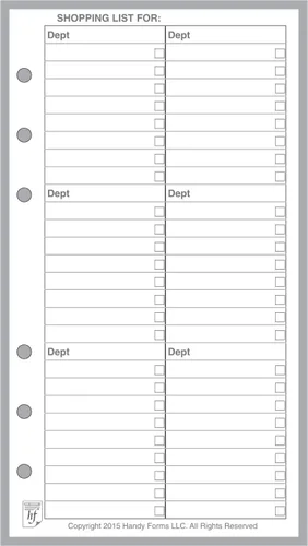 Vista 6 de Registro de Pagos/Gastos de Tamaño Personal y Registro de Cheques, Dimensionado y Perforado para Filofax Personal Notebook (9.4 cm x 17.1 cm)