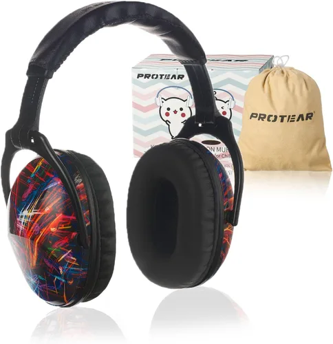 Auriculares con cancelación de ruido para niños, protección auditiva NRR de 25dB, reducción de ruido, a prueba de sonido para niños, orejeras para