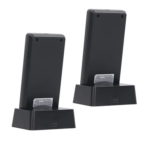 Vista 7 de Intercomunicador de voz de 2 vías Super largo alcance inalámbrico timbre timbre unidad con intercomunicador, impermeable, rango de 3,280.8 ft