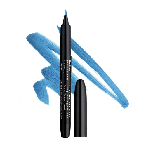 Vista 12 de Radiant - Delineador de ojos líquido profesional, impermeable, a prueba de manchas y de larga duración, con punta de fieltro de precisión flexible