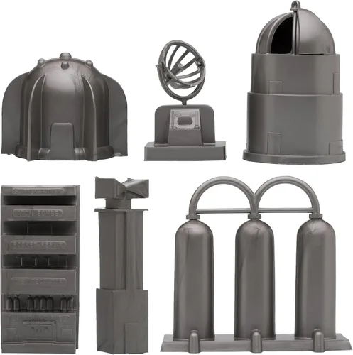 Vista 7 de Tim Mee Galaxy Laser Team Bucket - 80 piezas de ciencia ficción espacial figura de plástico Marte Playset