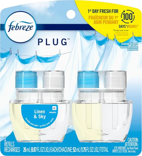 Vista 20 de Febreze Plug In - Ambientador, kit de inicio de aceite perfumado que combate olores fuertes, ambientadores para el hogar de larga duración, aroma