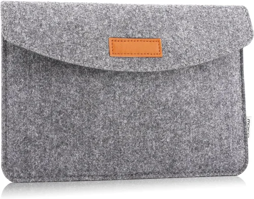 Vista 9 de MoKo Bolsa de 7-8 Pulgadas, Funda Protectora de Feltro para Tablet Portátil Compatible con iPad Mini (A17 Pro) 8.3" 2024, iPad Mini 6/5/4/3/2/1, Gris