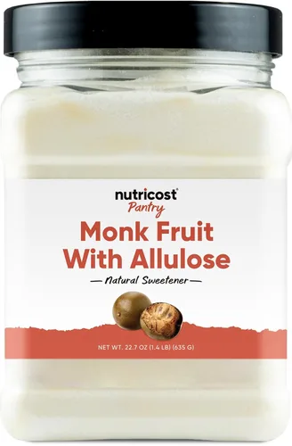 Nutricost Despensa Fruto del Monje con Alulosa (1.4 Libras) - Endulzante Natural Vegano, Sin GMO