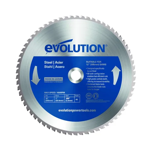 Vista 10 de Evolution Power Tools 230BLADETS - Cuchilla de corte de acero fina, 9 pulgadas x 68 dientes, color azul