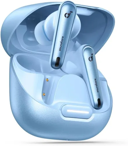 Vista 13 de Soundcore by Anker Liberty 4 NC - Auriculares inalámbricos, 98.5% de reducción de ruido, cancelación de ruido adaptativa a oídos y medio ambiente