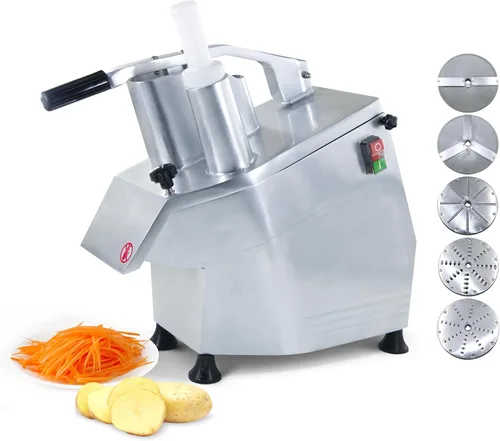 Vista 2 de CMI Commercial Multifunctional Automatic Vegetable Cutter and Food Processor,Potato Onion Slicer,Electric Fruit and Cheese Grating Machine,Slicer