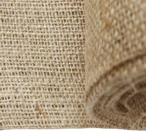 Vista 2 de Burlap Fabric, 38-40 pulgadas de ancho, más de 100 yardas en stock- 100 yardas 100% yute - natural