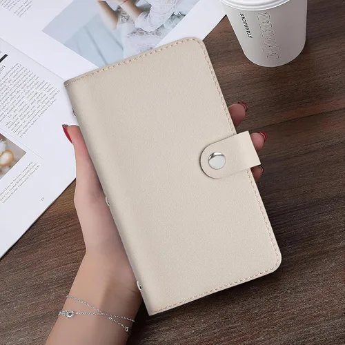 Vista 6 de lizimandu Libro Tarjetero para Tarjetas de Visita, Estuche Libro de Tarjetas de Visita de Cuero PU, Carpeta Organizadora para Tarjetas