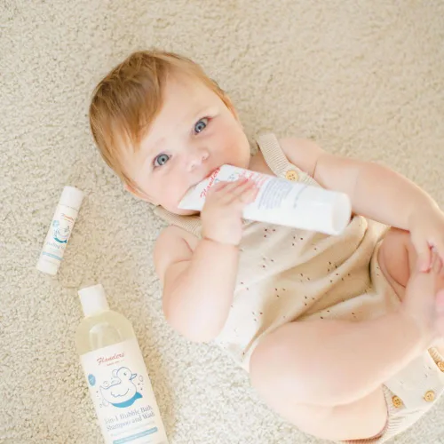 Vista 3 de Flanders Kit de cuidado del bebé Barra de bálsamo curativo, ungüento para dermatitis del pañal, spray hipocloroso y champú de baño de burbujas 3
