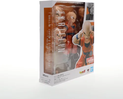 Vista 3 de TAMASHII NATIONS - Dragon Ball Z - Figura de acción de Krillin Earth's Strongest Man, Bandai Spirits S.H.Figuarts