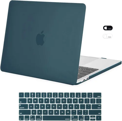 Vista 8 de MOSISO - Carcasa rígida de plástico, compatible con MacBook Pro de 13 pulgadas y cubierta para teclado y cámara web