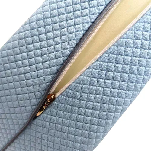 Vista 4 de Funda de repuesto para la almohada de espuma Contour Legacy para piernas y rodillas - Solo funda (Azul)