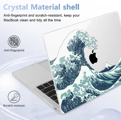 Vista 153 de May Chen Funda compatible con MacBook Air de 13 pulgadas 2022 2021, versión 2020-2018 Modelo: M1 A2337 A2179 A1932, carcasa rígida de plástico