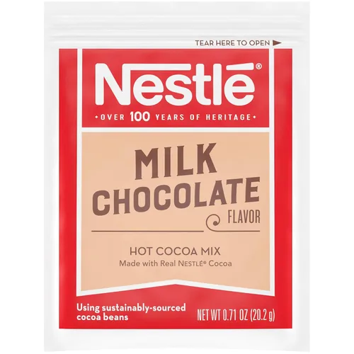 Vista 3 de Nestle - Paquetes de chocolate caliente, mezcla de cacao caliente con sabor a chocolate con leche, hecho con cacao real, paquete a granel, paquete