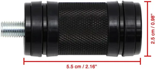 Vista 5 de Dreamseek estribo de cambio para motocicleta con estriberas de dedo + estriberas moleteadas compatibles con Harley-Davidson Sportster Dyna Touring