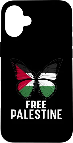 Vista 22 de Free Palestine Flag Save Gaza Strip Palestinian Butterfly Case for iPhone 16