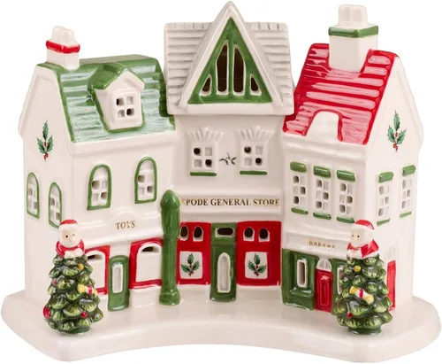 Vista 10 de Spode Árbol de Navidad Aldea en Miniatura Decoración Figural de Bell Hop, Figurina Navideña, Decoración Navideña Festiva de Mesa, Acento