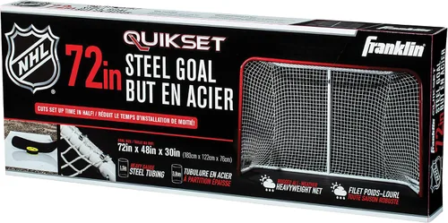 Vista 8 de Franklin Sports NHL Quikset - Portería de hockey de acero, 72 pulgadas