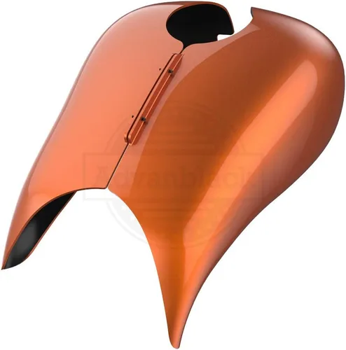 Vista 2 de Fundas de tanque estiradas para whisky ámbar con consola de tablero para Harley Touring Street Glide Road Glide 2014 2015 2016 2017 2018 2019 2020