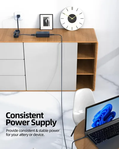 Vista 7 de Superer Cargador USB C de 45 W apto para Lenovo Chromebook Laptop Ordenador Adaptador de Fuente de Alimentación Adaptador de Reemplazo