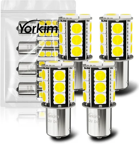Vista 13 de Yorkim - Bombilla LED 194 ámbar, libre de error Canbus, 3-SMD 2835, T10 ámbar para interior, para luz de techo, mapa, puerta, cortesía, matrícula