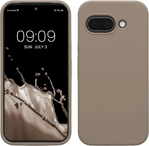 Vista 344 de kwmobile Funda Compatible con Google Pixel 6 Pro - Funda de Teléfono de Silicona TPU con Acabado Suave - Azul Caribe