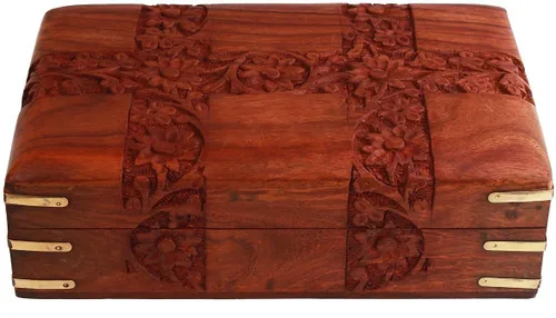 Caja de joyería de madera para niñas | mujeres – Organizador, almacenamiento, caja de exhibición, para regalos de cumpleaños para mamá Design3