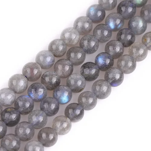 Vista 114 de GEM-Inside Cuentas sueltas de gemas de ojo de tigre azul lapislázuli de 8mm (0.31 pulgadas) color teñido redondas de cristal energético