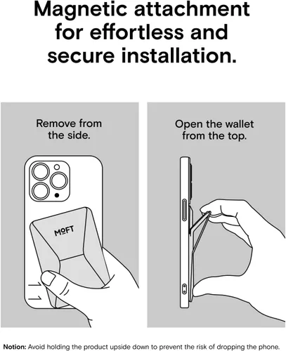 Vista 9 de MOFT Soporte magnético para cartera compatible con iPhone 171615141312, ajuste de ángulo y soporte de teléfono compatible con MOVAS Magsafe, Misty