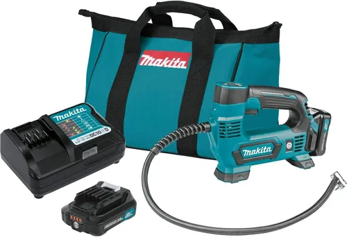 Vista 2 de Makita MP100DWRX1 12V MAX CXT Kit de inflador inalámbrico de iones de litio (2.0Ah) con linterna LED inalámbrica de iones de litio de 12V MAX ML103