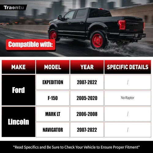 Vista 2 de 2 piezas brazos de control superior delanteros con rótula para Ford Expedition 2007-2022, Ford F-150 2004-2020, Lincoln Mark LT 2006-2008, Lincoln