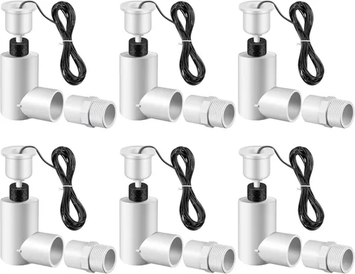 Vista 11 de Paquete de 1 interruptor flotante SS2 para una fácil instalación, interruptor de flotador de CA con adaptador de 3/4 pulgadas y cable de 6 pies