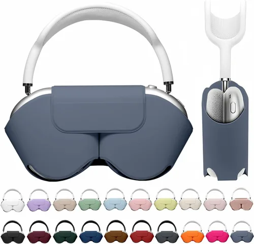 Vista 13 de Maxjoy para Apple Airpods Max Funda inteligente de cubierta, Accesorios de cubierta protectora de cuero PU suave para Airpod Max con modo de sueño