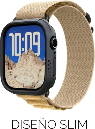 Vista 5 de elkson Compatible con Apple Watch 41mm Estuche Amortiguador, Estuche Resistente Serie Quattro para Apple Watch e iWatch Series 9 8 7, Cubierta